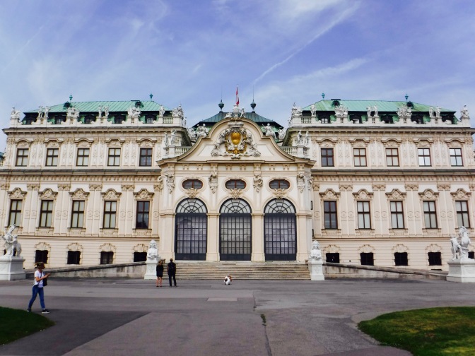 The Upper Belvedere because you know it's really normal to walk by these places in Vienna